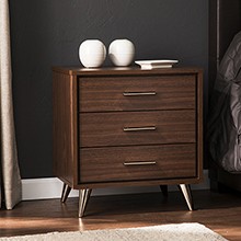 Oren Modern Bedside Table w/ Drawers