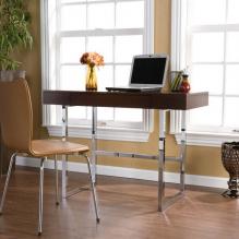 Holly & Martin&trade; Micah Desk-Espresso and Chrome
