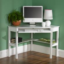 Wardboro Corner Computer Desk - White