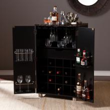 Cape Town Contemporary Bar Cabinet - Black