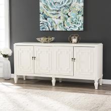 Tropman Antique White Low-Profile Accent Cabinet