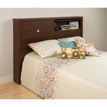 Medium Brown Walnut Series 9 Designer 2 Door Full/Queen Headboard