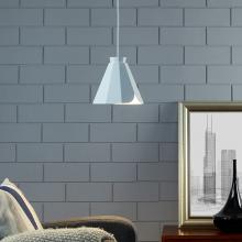 Millie White Midcentury Modern Pendant Lamp