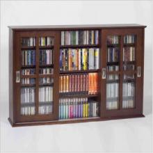 Triple Sliding Door Mission Style Media Cabinet