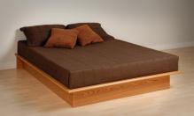 Oak Queen Platform Bed