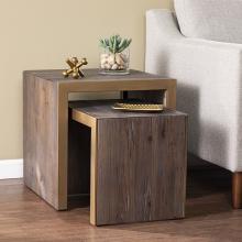 Haddonton Reclaimed Wood Nested Accent Tables - 2pc Set