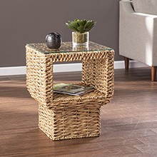 Pallston Water Hyacinth Accent Table
