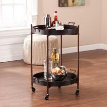 Alfred Two-Tier Round Butler Table