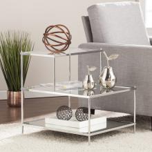 Knox Glam Mirrored Accent Table - Chrome