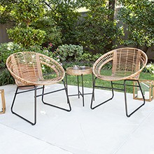 Alandhra Indoor/Outdoor 3pc Bistro Set