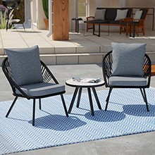 Wallinca Outdoor Seating Set - 3pc