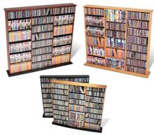 Oak & Black Triple Width Wall Storage