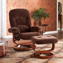 Holly & Martin&trade; Tyler Fabric Recliner and Ottoman-Chocolate