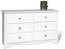 White Monterey Children's 6 Drawer Dresser