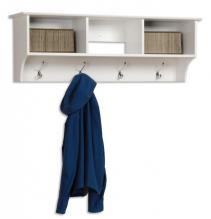 White Entryway Cubbie Shelf