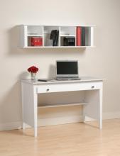 White Wall Mounted Desk Hutch