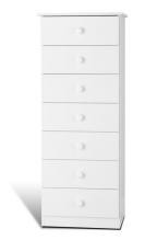 White Edenvale 7 Drawer Tall Chest