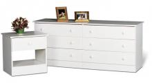 White Edenvale 6 Drawer Dresser