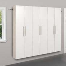 White HangUps 72 inch Storage Cabinet Set C - 3pc