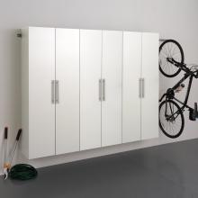 White HangUps 90 inch Storage Cabinet Set D - 3pc