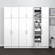 White Elite 96 inch Storage Set D - 6 pc