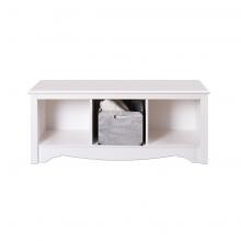 White Cubbie Bench