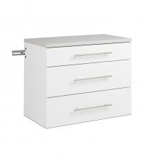 HangUps 3-Drawer Base Storage Cabinet, White