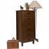 6 Drawer Nouvelle Lingerie Bureau walnut