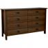 8 Drawer Nouvelle  Dresser Walnut