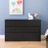 Astrid 6-Drawer Dresser, Black