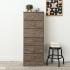 Astrid 6-Drawer Tall Chest, Drifted Gray