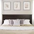 Espresso King Flat Panel Headboard