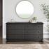 Riverdale 6-Drawer Chest, Washed Black