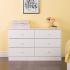 Astrid 6-Drawer Dresser, White